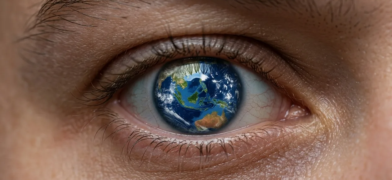 A human eye reflecting the Southeast Asia region — MAD SQUARE's regional focus